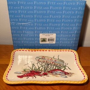 Fitz and Floyd Coastal Crabs and Lobsters Tray